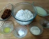 A picture of step 1 of Chhena Poda with Jaggery.