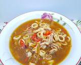 Foto langkah ke 7 dari resep Nasi Cumi Saus Tiram.