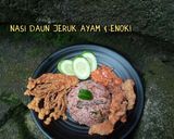 Foto langkah ke 5 dari resep Nasi Daun Jeruk Ayam & Enoki.