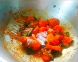 A picture of step 4 of South indian style ridge gourd chutney.