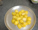 A picture of step 6 of Baby Potatoes Amritsar subji.