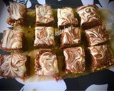 A picture of step 3 of Nutella Rice Krispie bars.