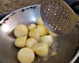 A picture of step 1 of Kashmiri Dum Aloo.