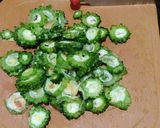 A picture of step 1 of Bittergourd Tuvar dal Curry.