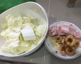 รูปขั้นตอนการทำที่ 1 ของ ผัดผักกาดขาวเบค่อนแคปหมู