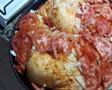 Foto del paso 3 de la receta: Pollo al horno con verduras y arroz con limón para acompañar