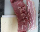 Pas rețetă Mușchiuleț de porc cu cașcaval și bacon 1 fotografie