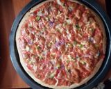 A picture of step 3 of Beef pizza.