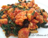 Foto del paso 7 de la receta: Pavo con espinacas en salsa picante