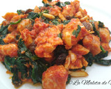 Foto del paso 7 de la receta: Pavo con espinacas en salsa picante