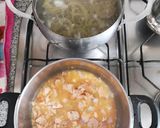 Foto del paso 3 de la receta: Fettuccine de espinacas con salmón y gambas