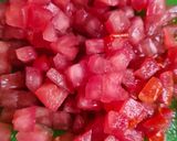 A picture of step 1 of Tuna Tostadas.