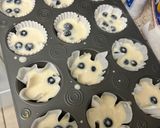 A picture of step 7 of 🫐 🧁 The BEST eggless Blueberry Muffins 🫐 🧁.