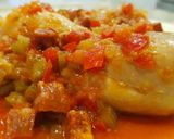 Foto del paso 8 de la receta Jamoncitos de pollo en salsa con un toque de chorizo