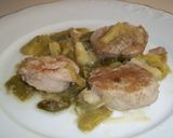 Foto del paso 10 de la receta Solomillo de cerdo con ajos tiernos