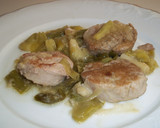 Foto del paso 10 de la receta: Solomillo de cerdo con ajos tiernos