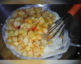 A picture of step 2 of Russian  salad.