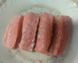 A picture of step 1 of Basa fish 🐟fry.