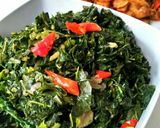 Foto langkah ke 5 dari resep Tumis Daun pepaya Daun singkong, no pahit, no msg.