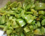 कच्चे टमाटर मिर्च की सब्जी (Kachhe Tamatar mirch ki sabzi recipe in Hindi) रेसिपी चरण 3 फोटो
