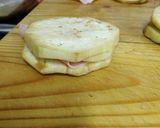 Foto del paso 4 de la receta: Pastel de berenjena relleno de jamón y queso con crujiente cereal