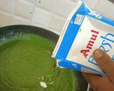 A picture of step 7 of Garlic spinach paneer.