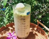 Hình bước làm 3 của món Matcha latte trái vải đơn giản