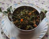 A picture of step 5 of Green vegetable fresh leaf Methi bhaji.