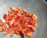A picture of step 6 of Vaghareli Khichdi with Tomato Vagharyu.