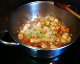 Foto del paso 4 de la receta: Sopa de ajetes con jamón curado de pavo
