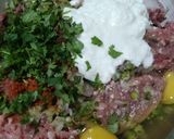 A picture of step 1 of Beef mince kofty.