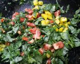 A picture of step 4 of Chavli ki mix sabji.