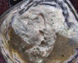 A picture of step 2 of Curd dip.