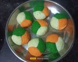 A picture of step 5 of Tricolour Peda.