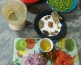 A picture of step 2 of (Camel Stock) Matar Pulao😋😋😋.