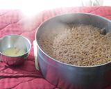 A picture of step 3 of SAKKARAI PONGAL(SWEET PONGAL) WITH RED RICE.