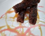 A picture of step 6 of Chocolate cake cigar.