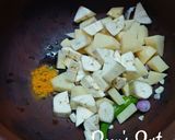 A picture of step 1 of Kalan/Kurukku Kalan-Kerala Sadya Dish.