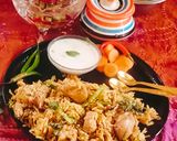 A picture of step 2 of Hyderabadi Biryani Eid special.