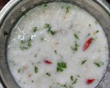 A picture of step 3 of Dahi (Curd) Pakhala Bhata.