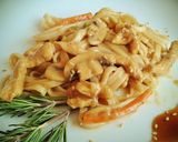 Foto del paso 16 de la receta Tallarines con pollo, champiñones y verduras