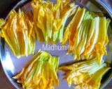 A picture of step 3 of Pumpkin Flower Fritters.