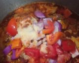 A picture of step 1 of Aalo ghosht.