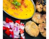 A picture of step 9 of Dal Bati (Bafla Bati).