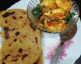 Kadhai paneer with paratha recipe step 5 photo