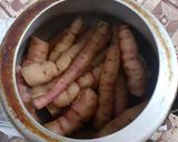 A picture of step 2 of Sweet potato chaat.