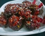 A picture of step 5 of Gobi Dry Manchurian.