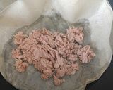 A picture of step 3 of Brick Tuna and Smoked Salmon Wrap.