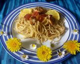 Foto del passaggio 3 della ricetta Spaghetti al limone con bocconcini di pollo