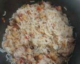 A picture of step 2 of Chana pulao.